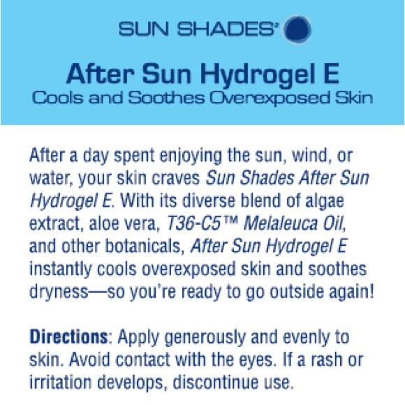 SUN SHADES After Sun Hydrogel E - Picture 2 of 3